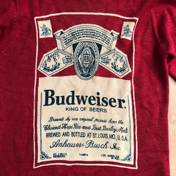 Budweiser sweater Large - Picture 5 of 6